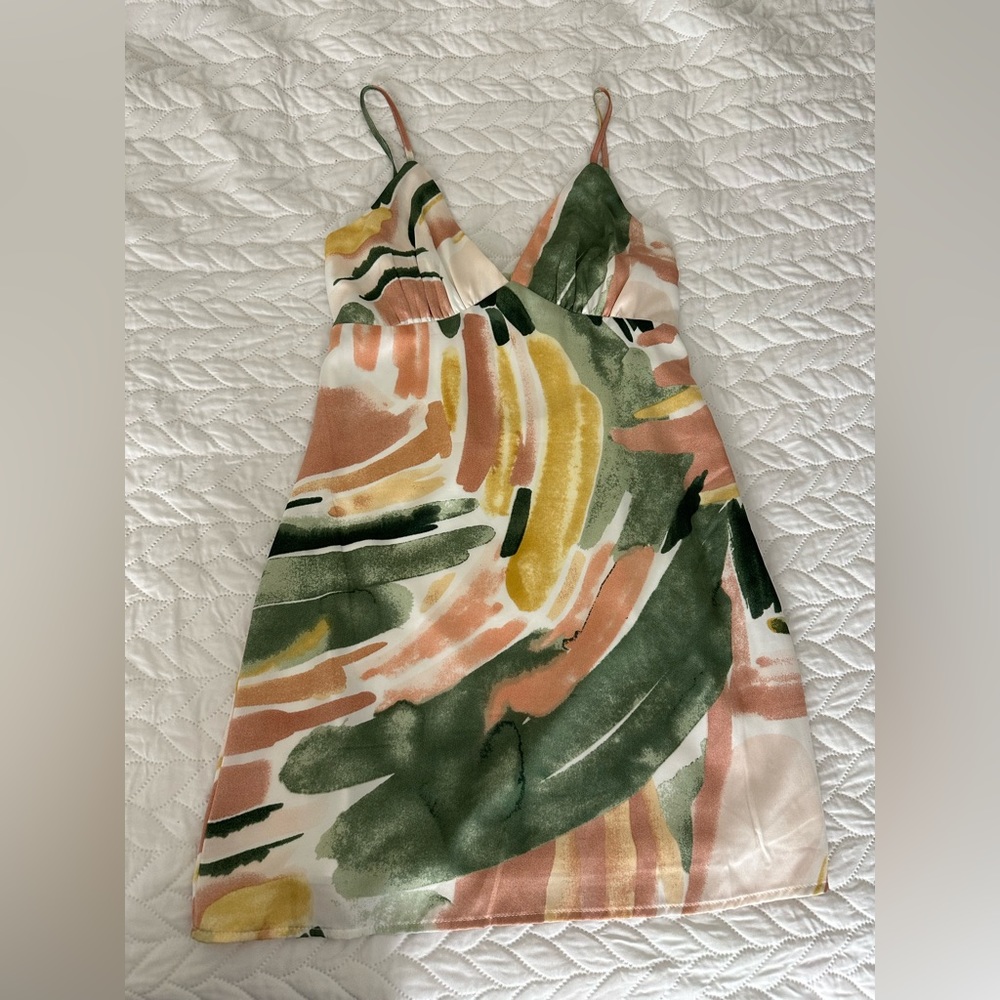 Patterned mini going out dress from Pacsun